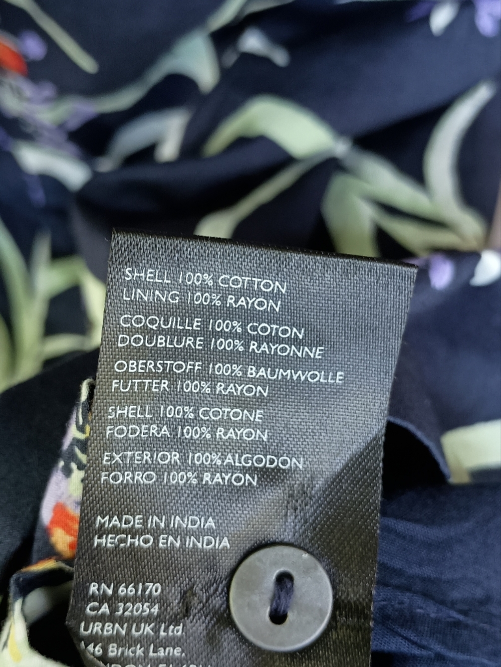 Maeve Anthropologie 100% Cotton Navy Floral Belted Maxi Dress_XS - Picture 11 of 11